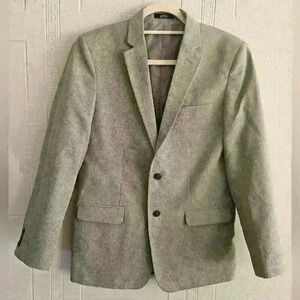 Nautica Gray Single Breasted Fully Lined Blazer Size 18 90s Business Casual EUC